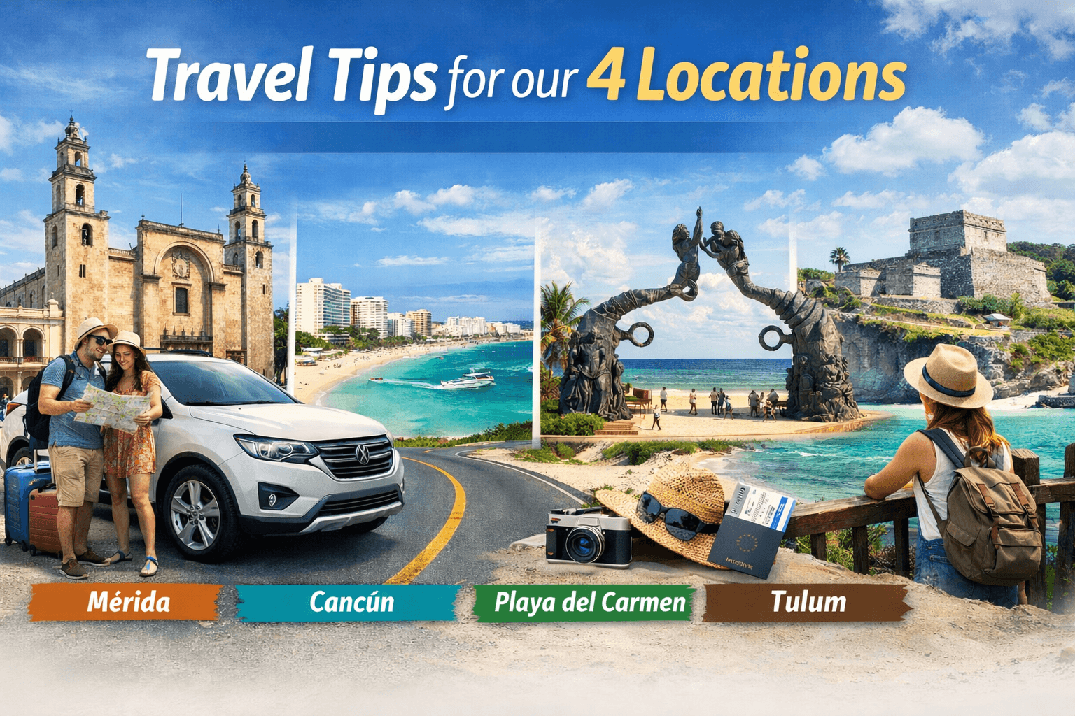 Top Travel Tips for Exploring Cancun, Playa del Carmen, Tulum and Mérida by Car